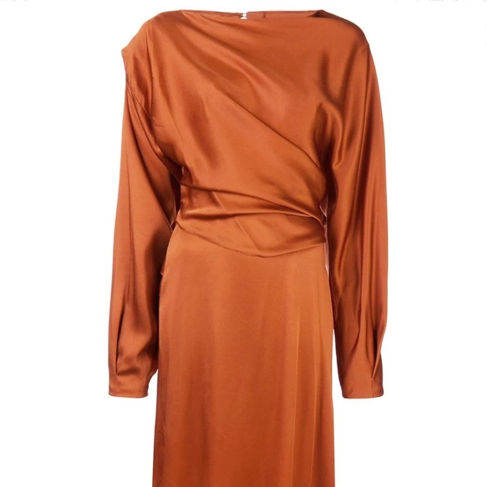 Oscar de la renta silk crepe dress